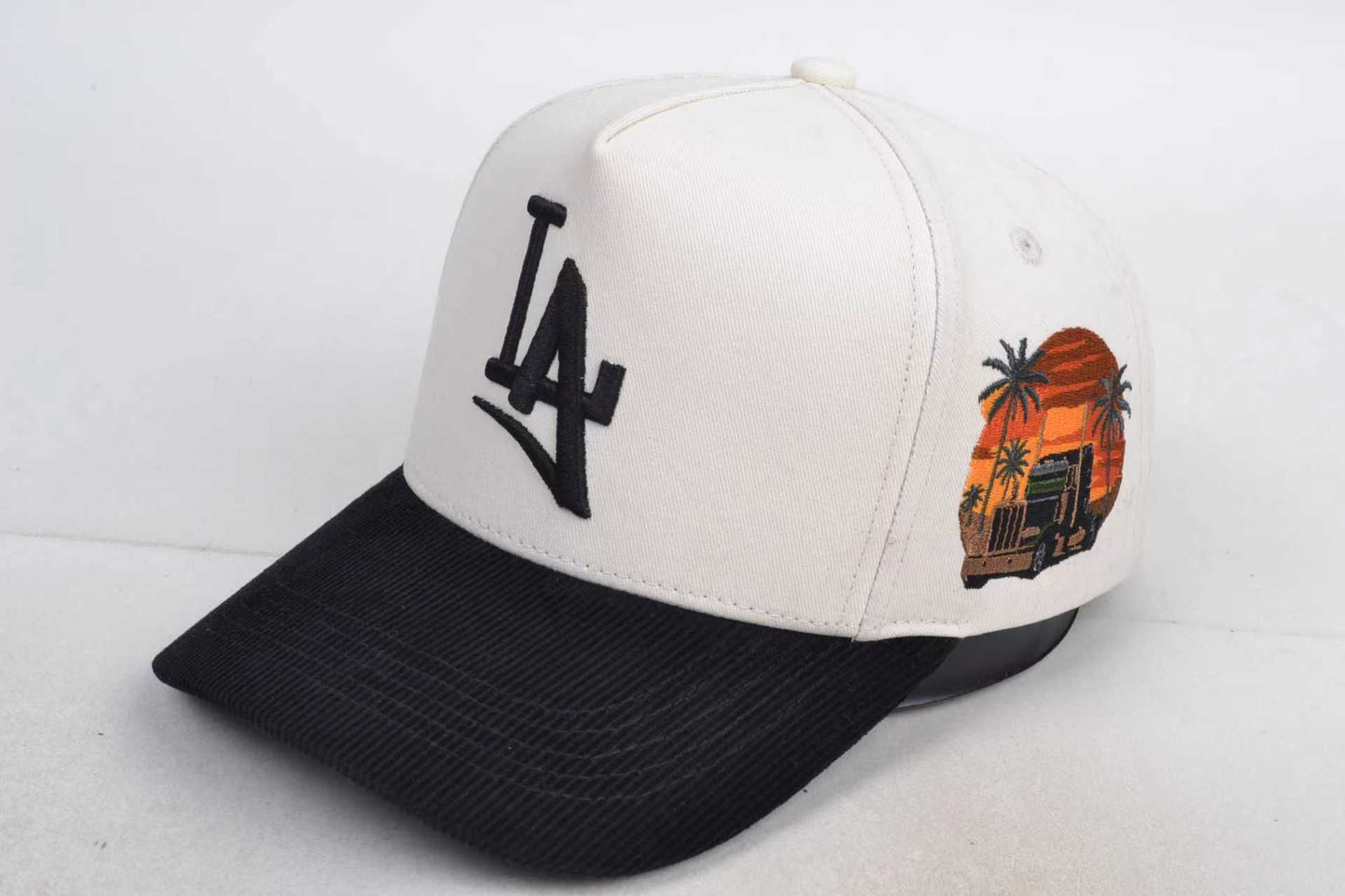 LA “Summer” Cap - Off White - Trucking Culture